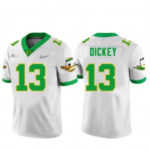 Men's Football University of Oregon #13 Jurrion Dickey Alumni Jersey - White