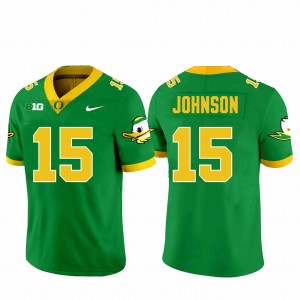 Mens Football University of Oregon #15 Tez Johnson Alumni Jersey - Green