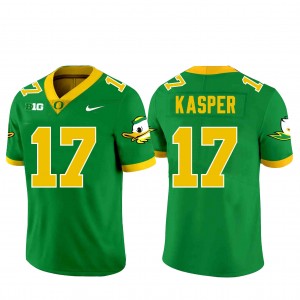 Mens Football University of Oregon #17 Kyler Kasper 2024-25 Jersey - Green