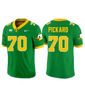 Mens Football University of Oregon #70 Charlie Pickard Official Jersey - Green