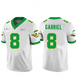 Men Football UO #8 Dillon Gabriel Replica Jersey - White