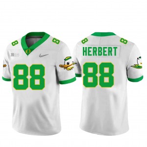 Men Football Ducks #88 Patrick Herbert Alumni Jersey - White