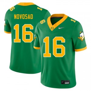 Men's College Football Oregon Ducks #16 Austin Novosad 2025-26 Jersey - Green