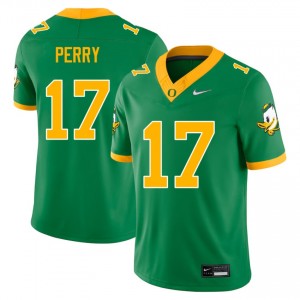 Men College Football Oregon #17 Cooper Perry Official Jersey - Green