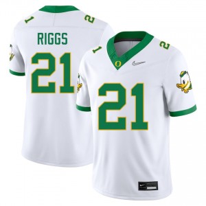 Mens College Football Oregon Ducks #21 Da'Jaun Riggs NCAA Jersey - White