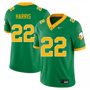 Men's College Football Ducks #22 Jay Harris 2025-26 Jerseys - Green