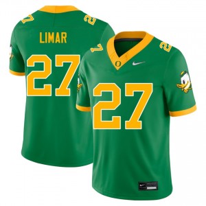 Men College Football Ducks #27 Jayden Limar 2025-26 Jerseys - Green