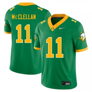 Mens College Football The Ducks #11 Jeremiah McClellan Stitched Jersey - Green