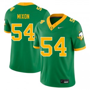 Mens College Football The Ducks #54 Jerry Mixon Embroidery Jersey - Green