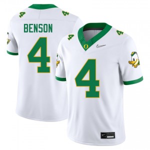 Mens College Football The Ducks #4 Malik Benson Alumni Jersey - White