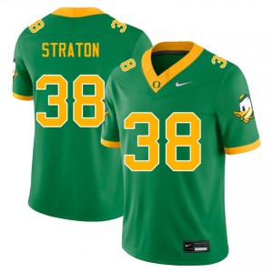 Men's College Football UO #38 Will Straton Stitched Jersey - Green