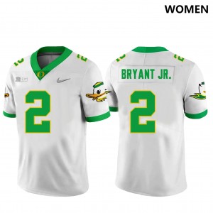 Women's Football Oregon Ducks #2 Gary Bryant Jr. Embroidery Jersey - White