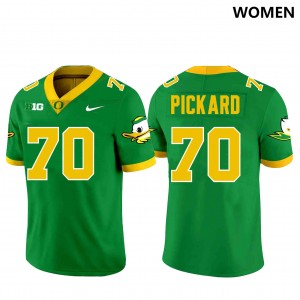Women Football Ducks #70 Charlie Pickard University Jersey - Green