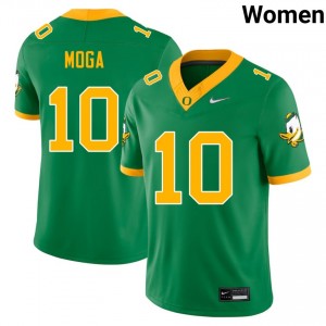 Women's College Football Oregon Ducks #10 Luke Moga Player Jerseys - Green