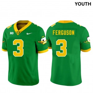 Youth Football Ducks #3 Terrance Ferguson NCAA Jersey - Green