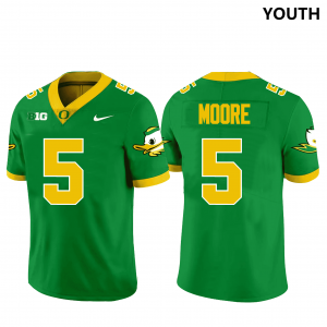 Youth Football UO #5 Dakorien Moore Stitched Jersey - Green