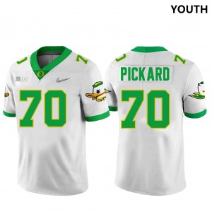 Youth Football Oregon Ducks #70 Charlie Pickard Limited Jersey - White