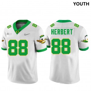 Youth Football UO #88 Patrick Herbert Replica Jersey - White