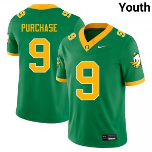 Youth College Football University of Oregon #9 Blake Purchase Player Jerseys - Green