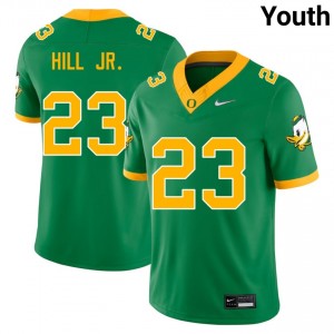 Youth College Football Oregon Ducks #23 Dierre Hill Jr. Replica Jerseys - Green