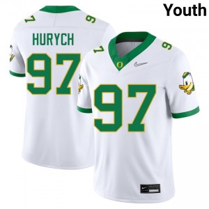 Youth College Football Oregon #97 Gage Hurych Alumni Jerseys - White