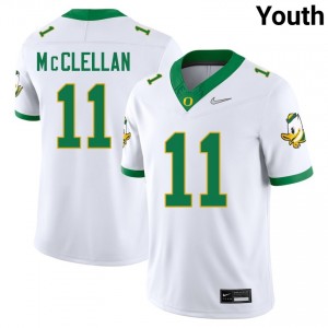 Youth College Football The Ducks #11 Jeremiah McClellan Official Jerseys - White