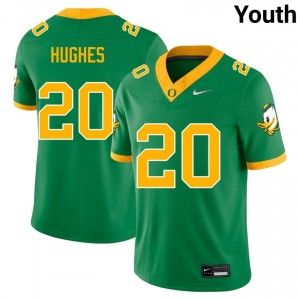 Youth College Football Oregon #20 Makhi Hughes 2025 Jerseys - Green