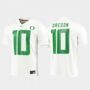 Men's Ducks Game #10 college Jersey - White