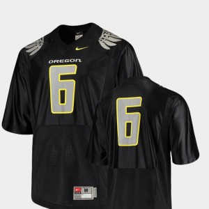 Mens Replica #6 Football UO college Jersey - Black