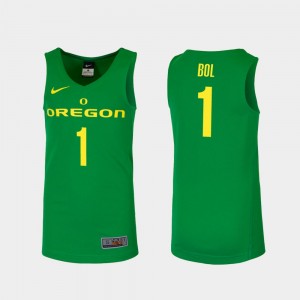 Men's #1 Ducks Basketball Replica Bol Bol college Jersey - Green