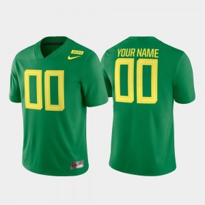 Men's #00 University of Oregon Game Football college Customized Jerseys - Apple Green