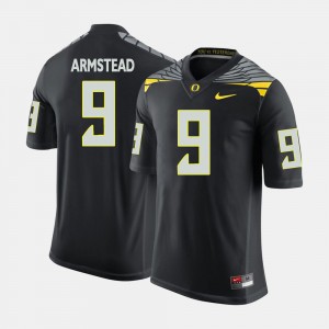 Men UO Football #9 Arik Armstead college Jersey - Black