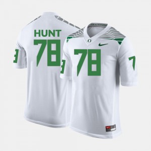 Men's Football UO #78 Cameron Hunt college Jersey - White