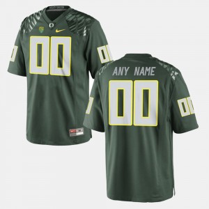 Men's #00 University of Oregon Limited Football college Custom Jersey - Green