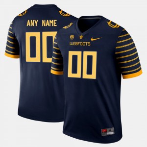 Men #00 college Customized Jersey - Navy Limited Football Ducks