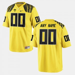 Men's Oregon Duck Limited Football #00 college Customized Jerseys - Yellow