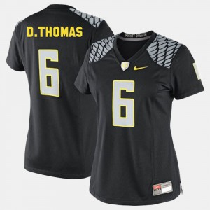 Womens Football #6 Ducks De'Anthony Thomas college Jersey - Black