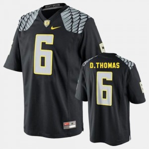 Men's #6 De'Anthony Thomas college Jersey - Black Football Oregon Ducks