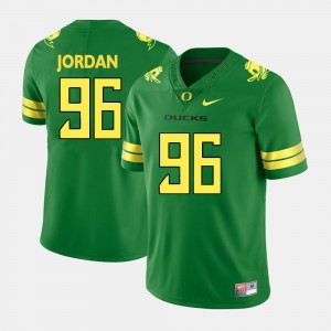 Men's Football #96 University of Oregon Dion Jordan college Jersey - Green