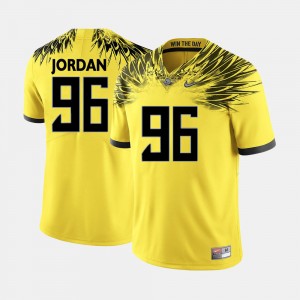 Men's #96 Oregon Ducks Football Dion Jordan college Jersey - Yellow