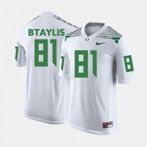 Men's Football UO #81 Evan Baylis college Jersey - White