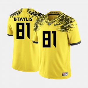 Mens #81 Football UO Evan Baylis college Jersey - Yellow
