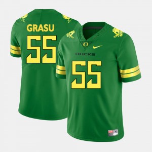 Mens #55 Football Ducks Hroniss Grasu college Jersey - Green
