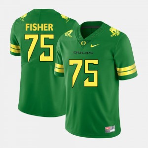 Men's UO #75 Football Jake Fisher college Jersey - Green