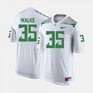 Men #35 Football University of Oregon Joe Walker college Jersey - White