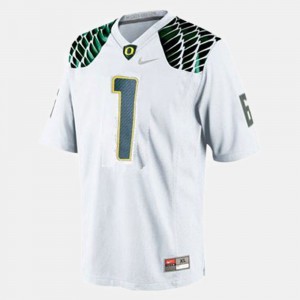 Mens Oregon Ducks Football #1 Josh Huff college Jersey - White