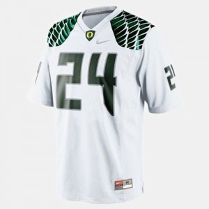 Youth(Kids) #24 Football UO Kenjon Barner college Jersey - White