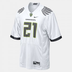 Youth(Kids) #21 Oregon Duck Football LaMichael James college Jersey - White