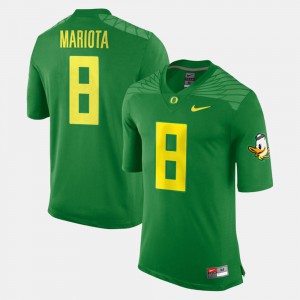 Mens Oregon #8 Alumni Football Game Marcus Mariota college Jersey - Green