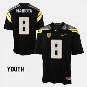 Youth Football UO #8 Marcus Mariota college Jersey - Black